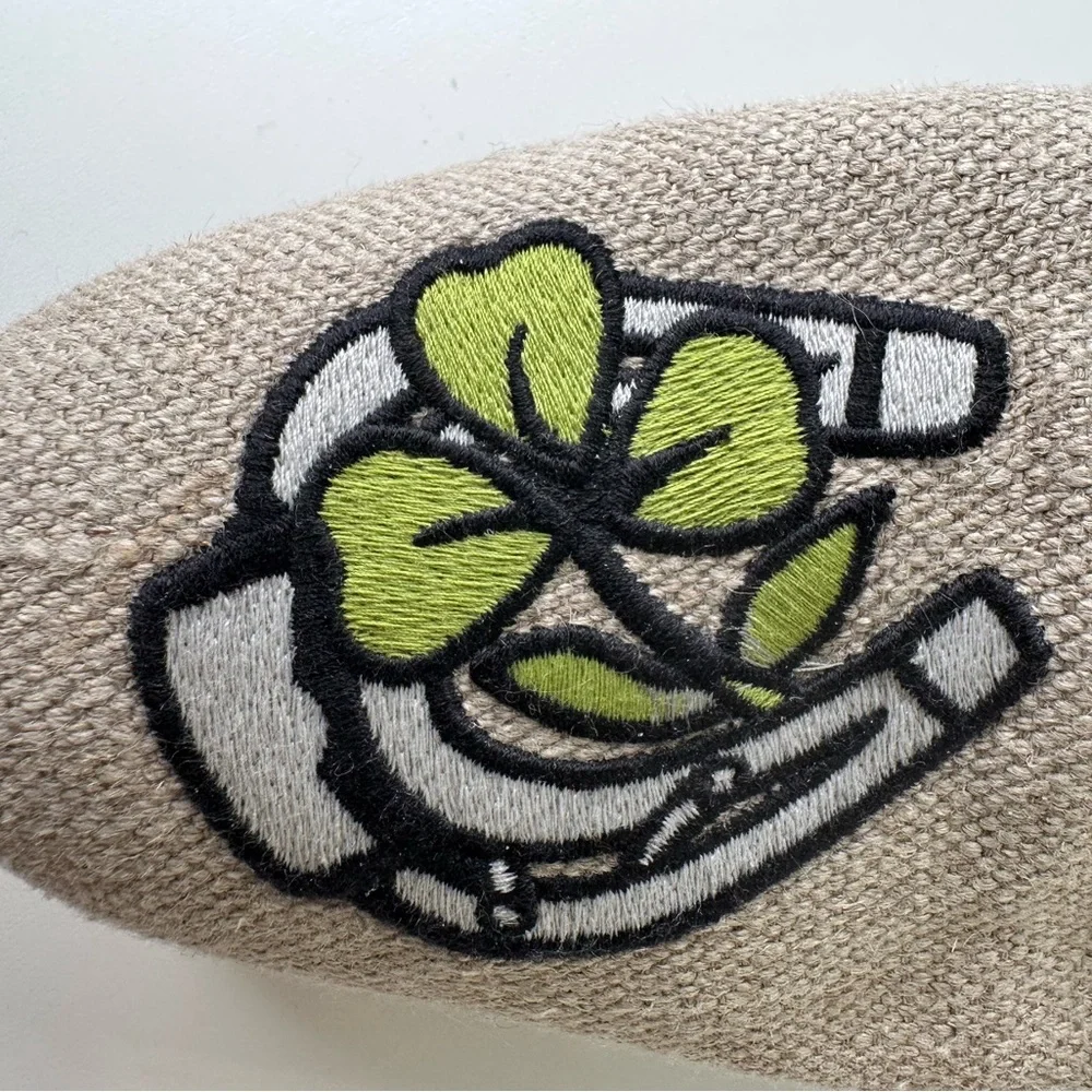 Stubbs & Wootton Lucky Clover Loafers Embroidered Linen Smoking Slippers 7.5 - Picture 9 of 13